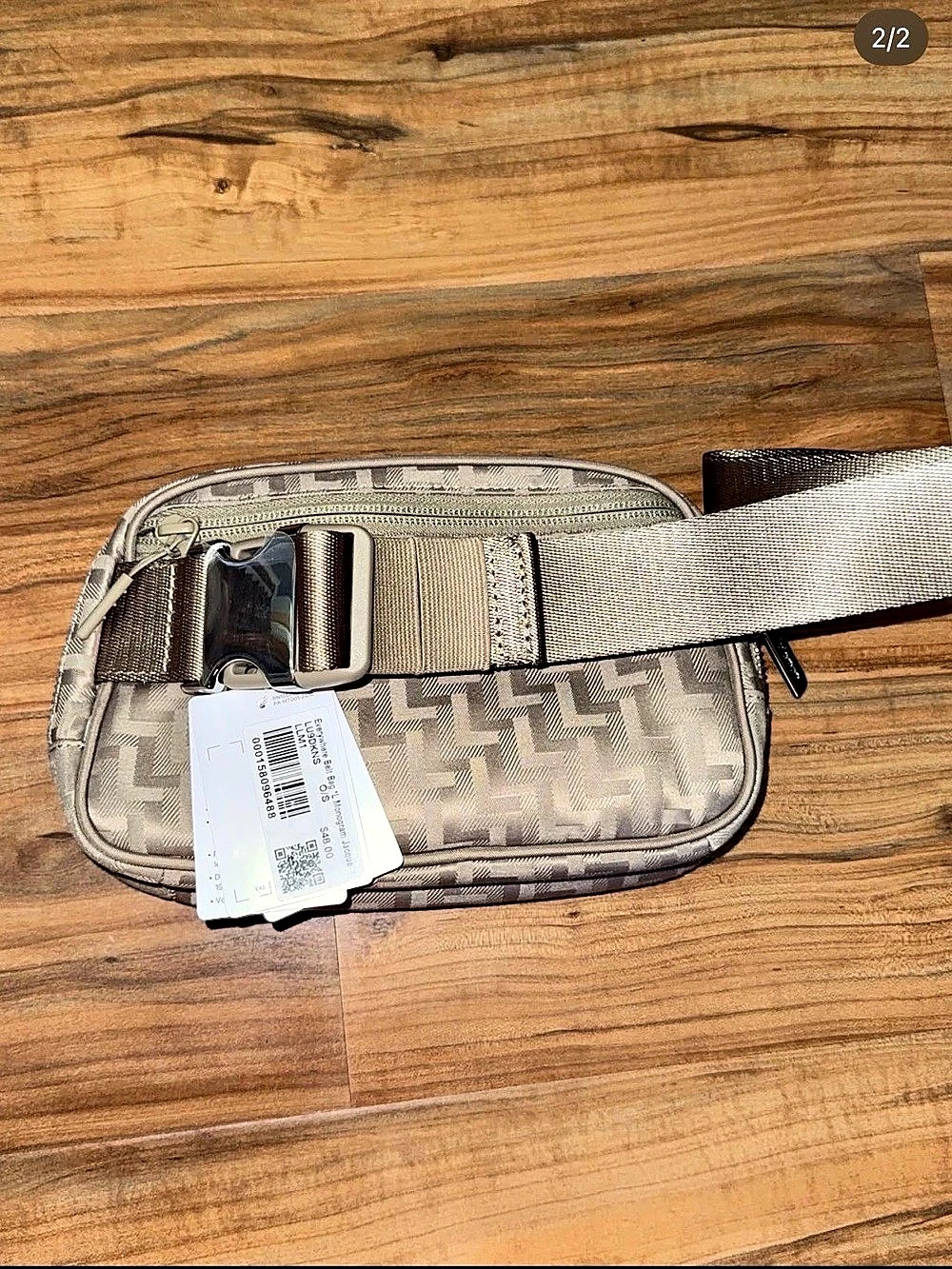 Tory Burch Geometric Crossbody Bag in Beige & Gray NWT